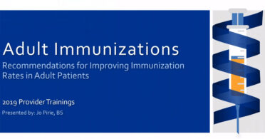 Adult Immunizations Webinar