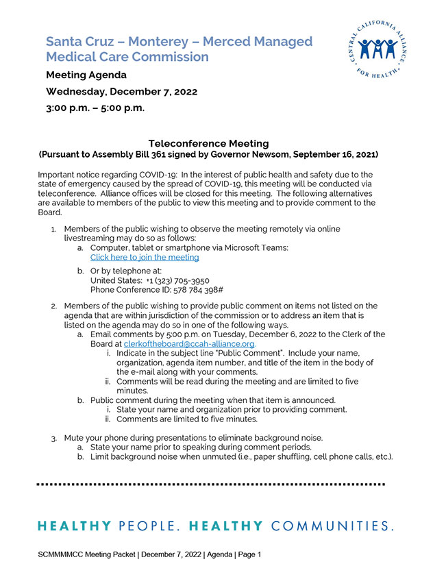 Paquete de agenda de la junta directiva del 7 de diciembre de 2022