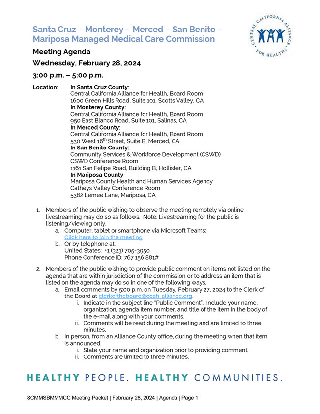 Reunión de la Junta Directiva del 28 de febrero de 2024