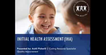 Initial Health Assessment (IHA) Webinar