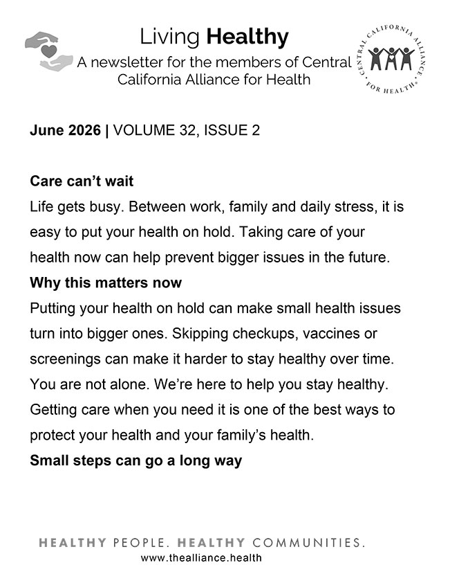 June 2026 - Member Newsletter Large Print