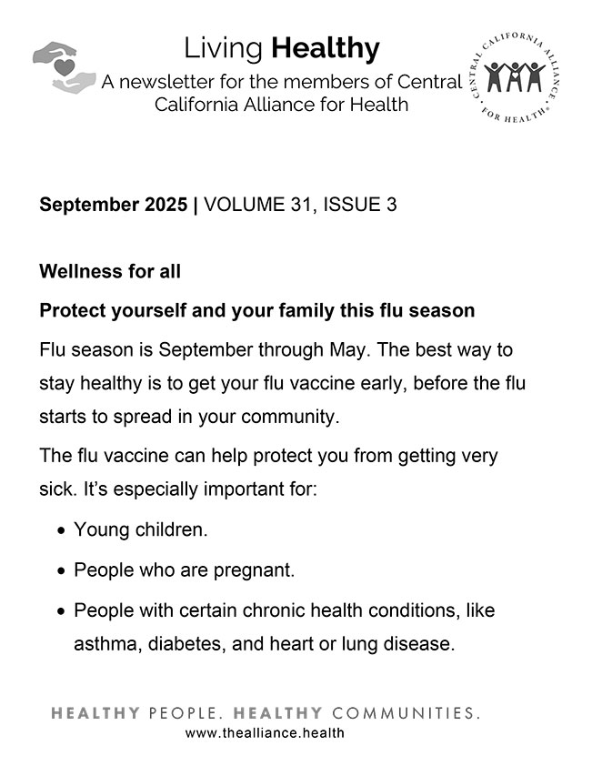 September 2025 - Member Newsletter Large Print
