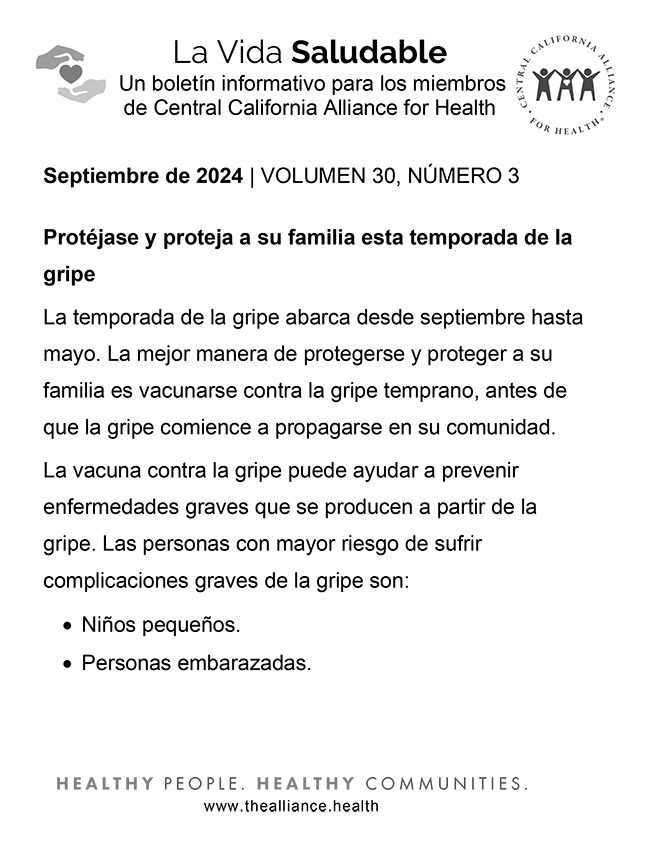 Septiembre de 2024: boletín para miembros en letra grande