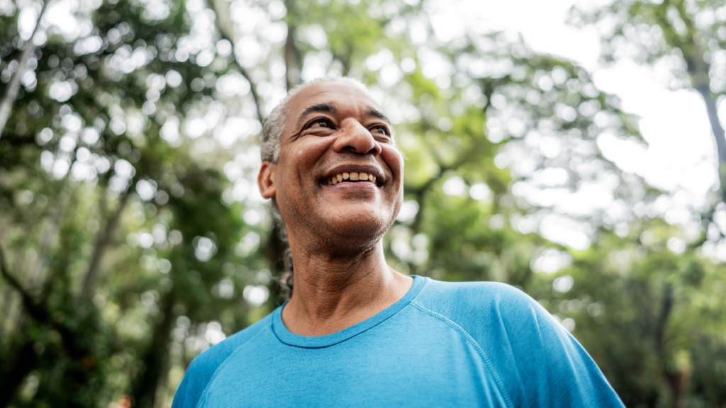 Man smiling