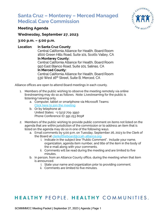 Reunión de la Junta Directiva del 27 de septiembre de 2023